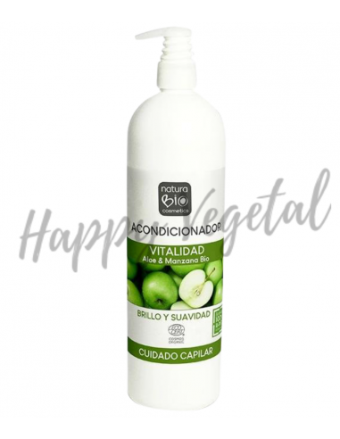 Acondicionador vitalidad con aloe y manzana 740 ml (NaturaBio)