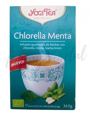 Infusión Chlorella y menta 17 bolsitas (Yogi Tea)