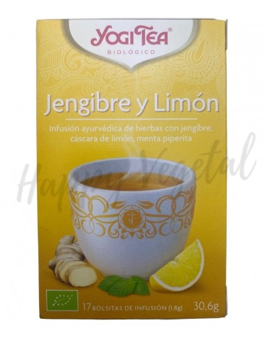 Infusión de jengibre y limón (Yogi Tea)