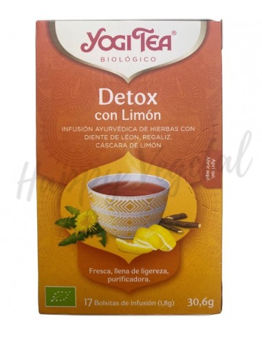 Infusión Detox con limón (Yogi Tea)