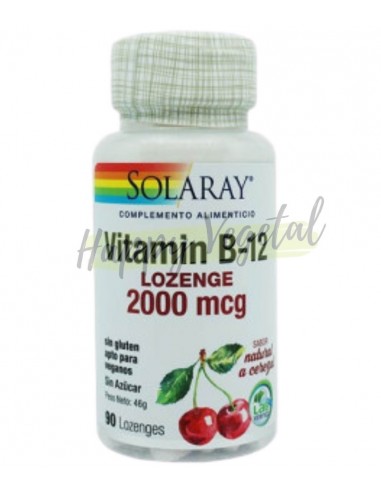 Vitamina B12 de 2000 90 caps (Solaray)