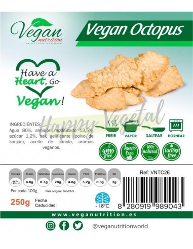 Pulpo vegano 250g (Vegan Nutrition)