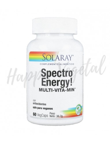 Energy spectro - Multivitamínico con antioxidantes 60 Vcaps (Solaray)