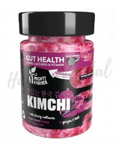 Kimchi de jengibre y remolacha BIO 300 gr con probióticos (Mighty Farmer)
