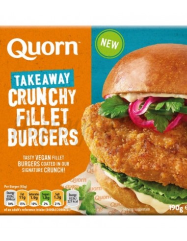 Filete crujiente para burger 190g (Quorn)