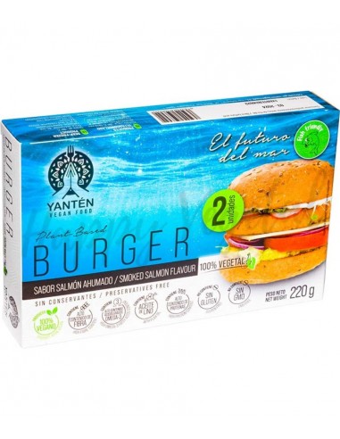 Burger sabor salmón ahumado sin gluten 250g (Yantén)