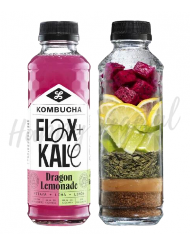 Kombucha Dragon Lemonade 250ml (Flax & Kale)
