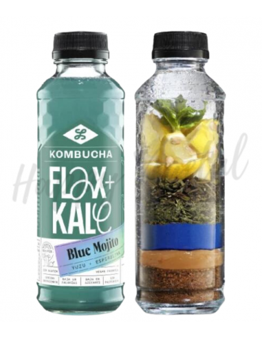 Kombucha blue mojito 250 ml (Flax & Kale)