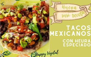 Tacos Mexicanos Veganos con Heura Especiado de Susi